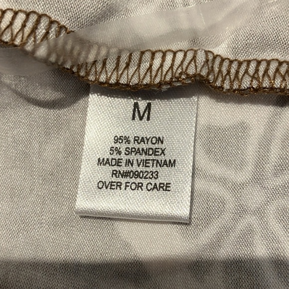 PacSun Brown and White Tie Front Crop Camisole - Picture 5 of 5